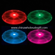 Promotional Plastic Flashing Flying Disc/Frisbee with Colorful Lights and Large Logo Space images