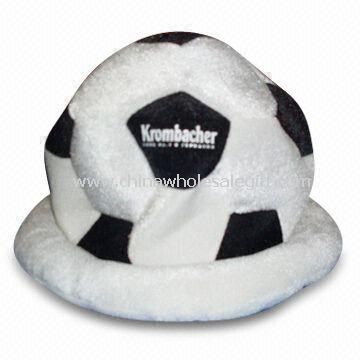 Fútbol diseñado sombrero, disponible en varios colores, hechos de esponja-compuesto