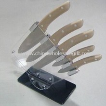 Kitchen Knife Set with Kitchen Scissors, Sharpening Steel, and Timer images