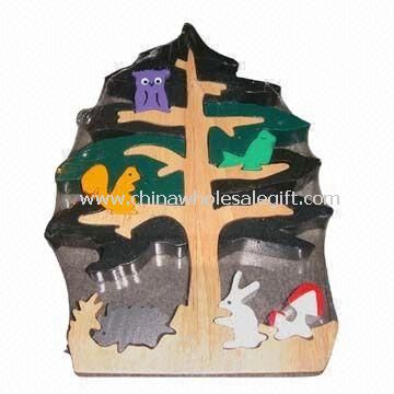 Solid Wood Tree 3D Puzzle, for Exciting and Stimulating Kids Intelligence