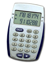 Kettős képernyő Euro kalkulátor