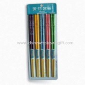 Bambus spisepinner, måler 24cm, tilgjengelig i naturlig eller karbonisering farger images