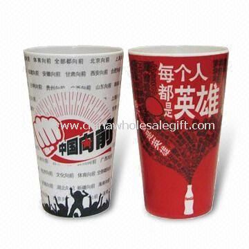 Melamine Cups/Mugs with Shatter-resistance, and Heat-resistant Features, Sized 91 x 149mm