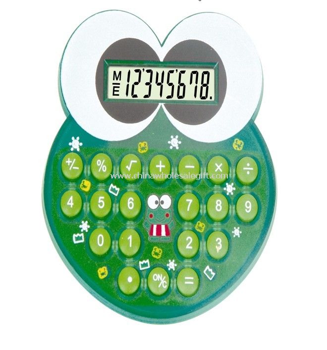 Calculadora de bolso dos desenhos animados