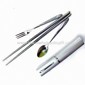 Stainless Steel Cutlery Set, Includes Spoon, Chopsticks, and Fork, Various Thicknesses are Available small picture