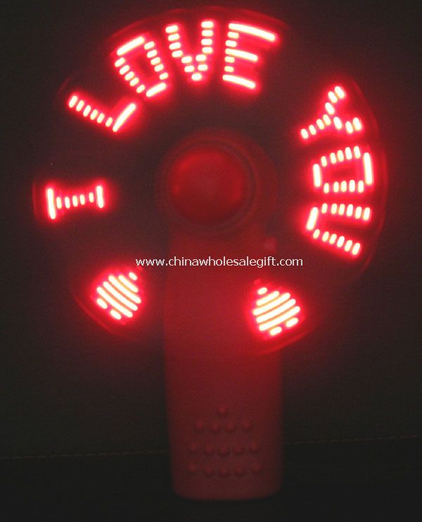 LED Flash Message Fan
