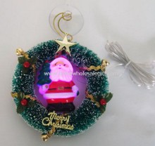 USB Green guirlande avec le père Noël images