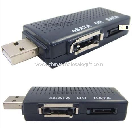 Zelená připojení USB 2.0 SATA/eSATA převodník