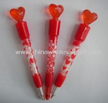 LED Light Pen with Red Heart images
