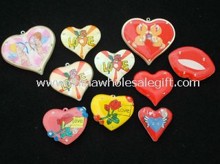 Heart Shape Led Flashing Badges images