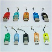 Lecteur de carte Mini USB2.0 portable USB T-FLASH Micro SD images