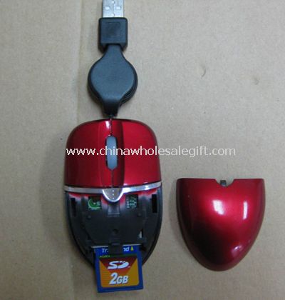 Optical Mouse with SD/MMC Card Reader