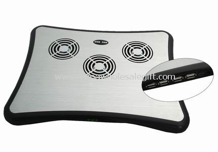 Aluminium Laptop Stand with Fans & Hub