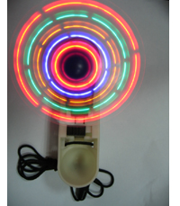 Dobrável Mini LED ventilador com cordão