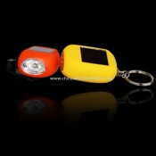 Mini Solar Flashlight With Keychain images