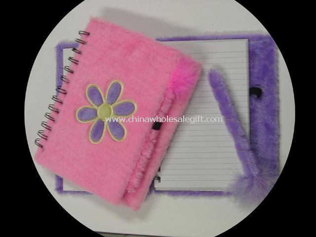 Plush Notebook with Pen