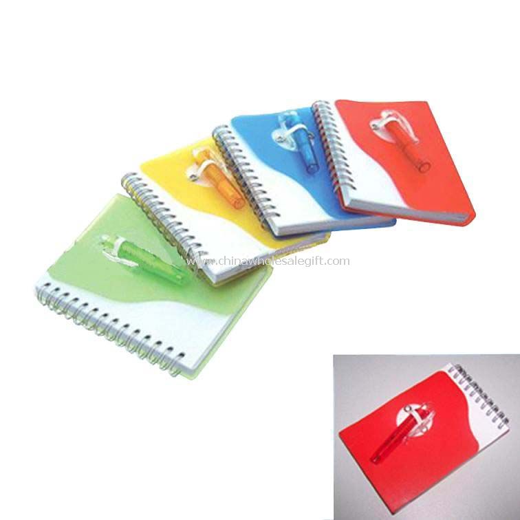 PP Cover Spiral Notebook with Pen