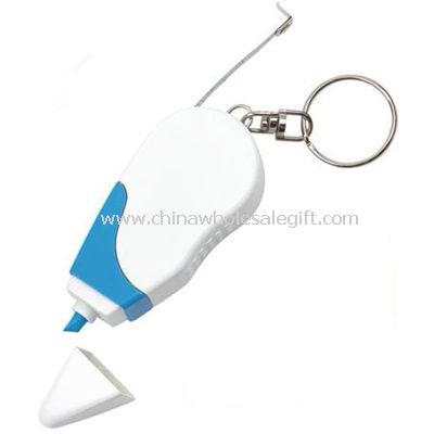 Keychain Highlighter with Measuring Tape