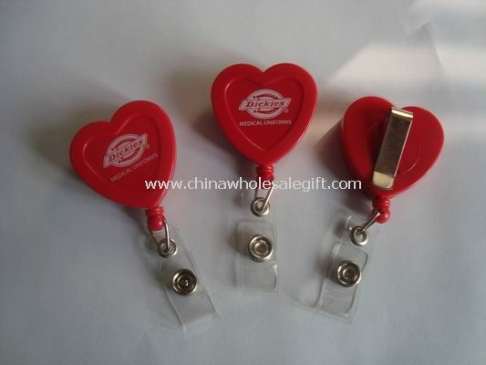 Heart Shape Badge Reel