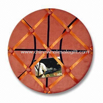 Placa do memorando de tecido com forma de basquete