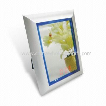 Square Sensor Mirror Clock with LED