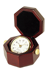 Relógio de caixa de madeira do octógono