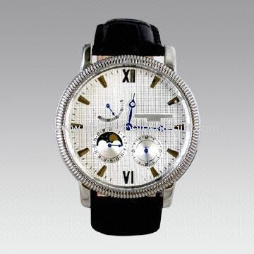 Multifunction Automatic Watch with Moon Phase
