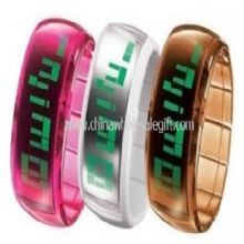 Clear Transparent Band LED Watch images