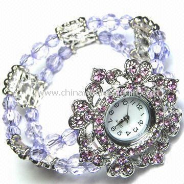 Reloj cristal/aleación de moda dama