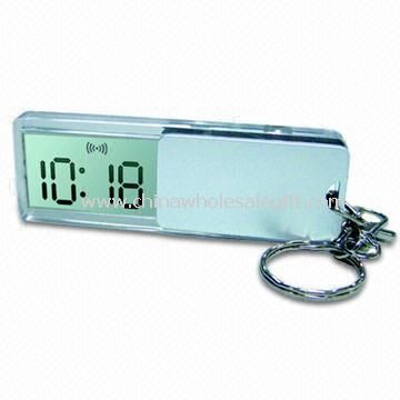 Jam Alarm LCD dengan gantungan kunci