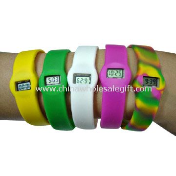 100 % silicone bracelet Watch