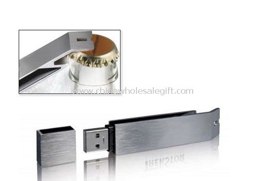 Metal abridor garrafa USB Flash Drive