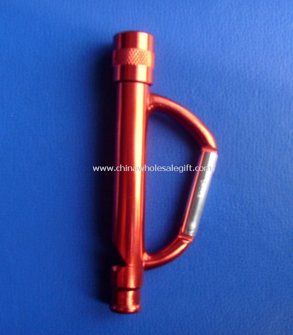 LED Flash Light Carabiner with Whistle