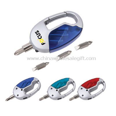 Mini Tool Sets With LED Light And Carabiner
