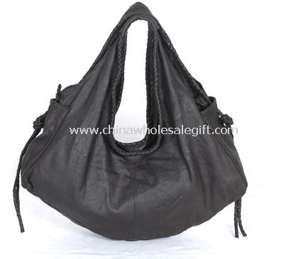 Sheepskin Leather Hobo Bag