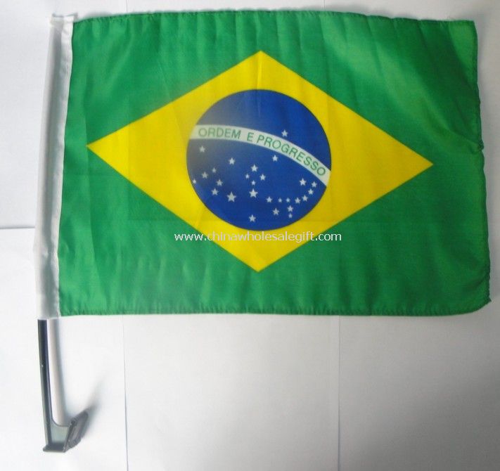 Clip-on Plastic Flagpole Polyester Flag