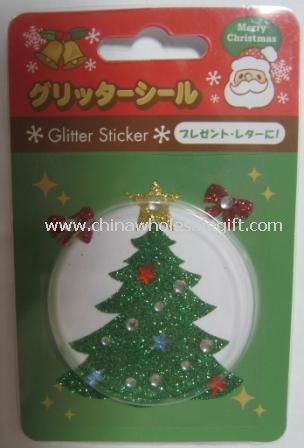 Sticker Glitter Natale