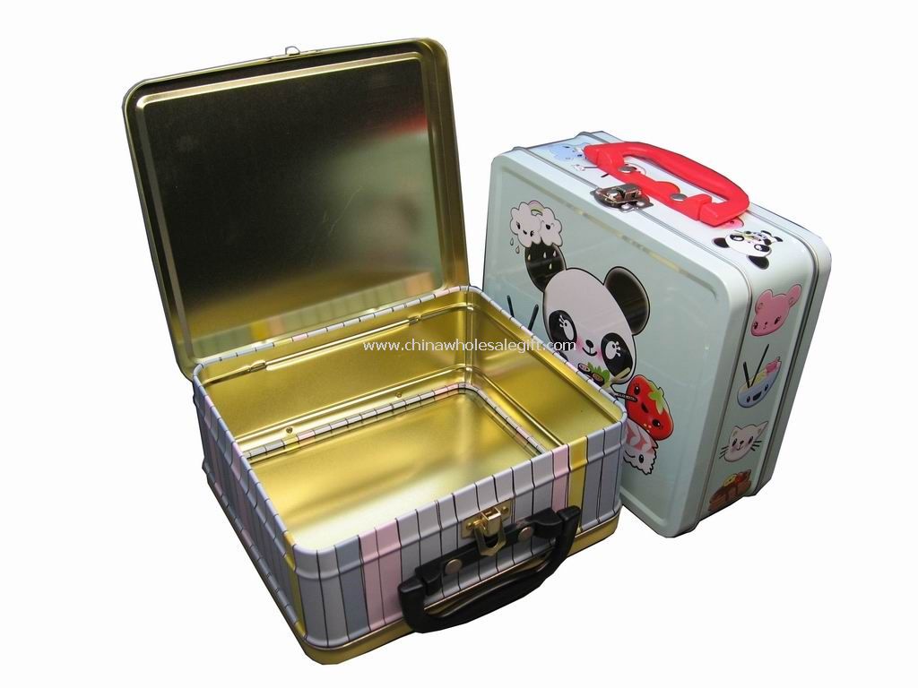 Lunch Box with Plastic Handle