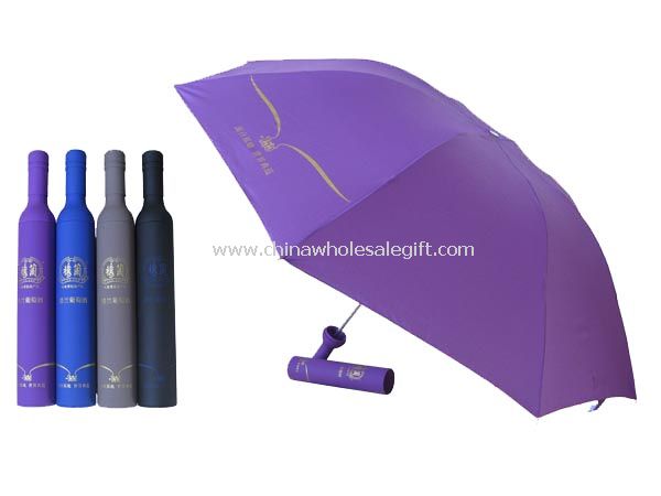 Paraguas botella de vino