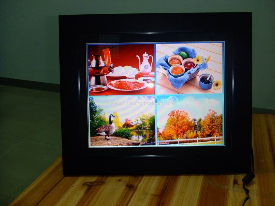15 inch lemn Digital Picture Frame cu solutie Amlogic