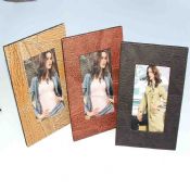 Pu leather photo frame in three colors images