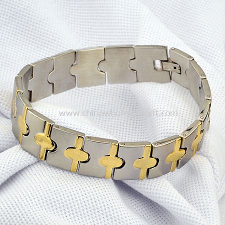 دستبند طلا و جواهر فولاد stainess