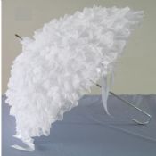 Hvide blonder bryllup paraply images