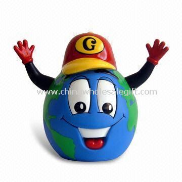 Children Earth Coin Bank with Map