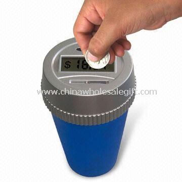 Kid Auto Coin Counting Mug with Manual Counter Adjustment