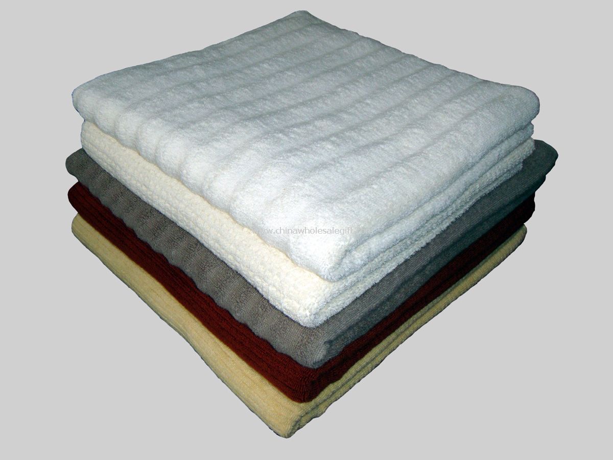 100% algodão planície tingiu-toalha de banho