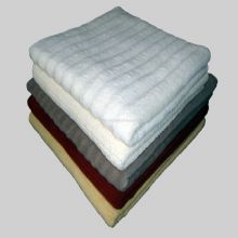 100 % coton plaine teinte serviette de bain images