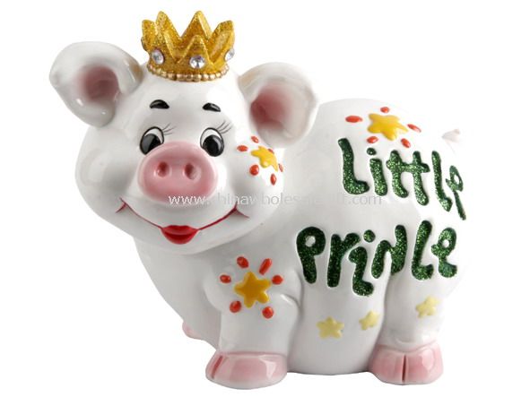 Polyresin Funny Piggy Money Bank