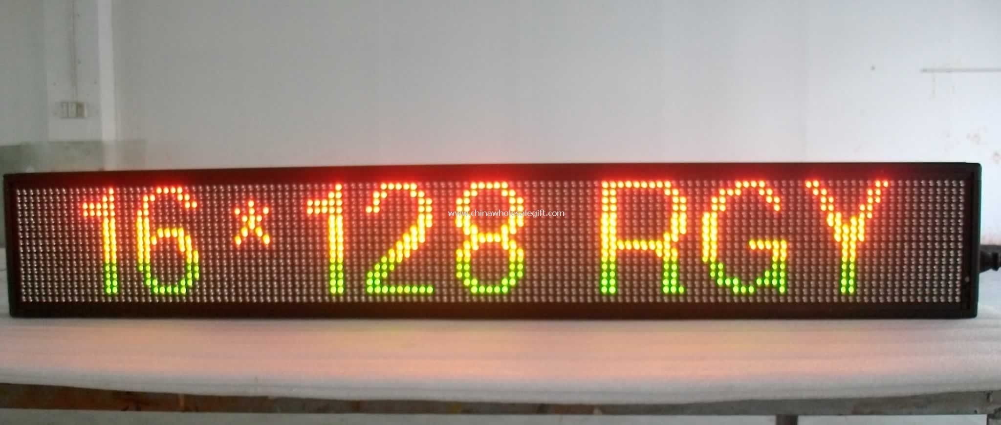 Diprogram LED bergulir Message Sign