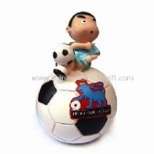 Sparbüchse mit Cartoon Fußball Design images